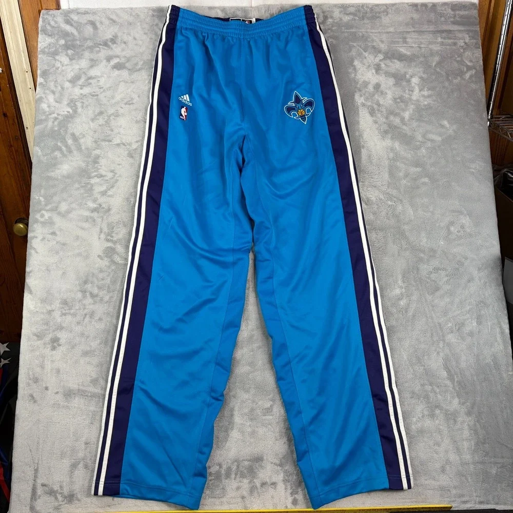 New Orleans Hornets Team Issued Tear Away Adidas Pants 2009/10 Season 2XLT +6
